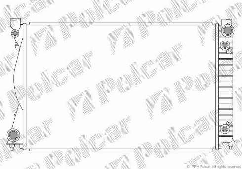 Polcar 133808-7 - Радіатор, охолодження двигуна autozip.com.ua