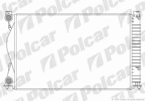 Polcar 133808A5 - Радіатор, охолодження двигуна autozip.com.ua
