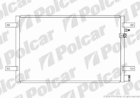 Polcar 1338K8C1 - Конденсатор, кондиціонер autozip.com.ua