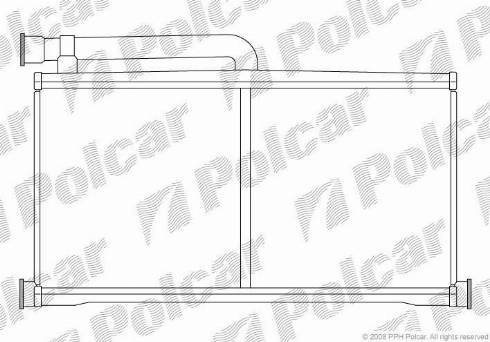 Polcar 1338N81X - Теплообмінник, опалення салону autozip.com.ua