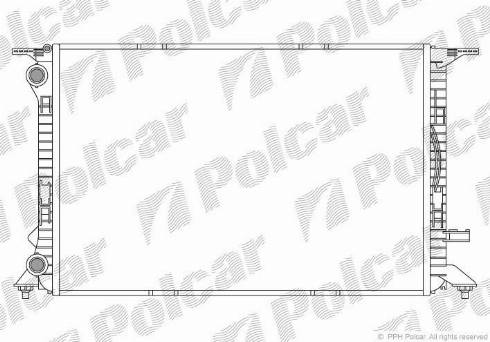 Polcar 1337084X - Радіатор, охолодження двигуна autozip.com.ua