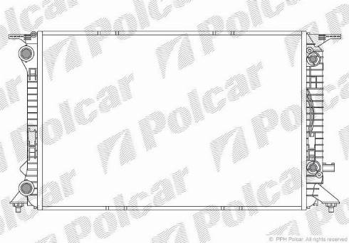 Polcar 1337083X - Радіатор, охолодження двигуна autozip.com.ua