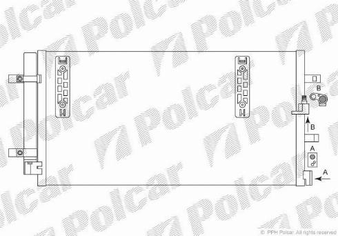 Polcar 1337K8C1 - Конденсатор, кондиціонер autozip.com.ua