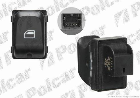 Polcar 1337P-71 - Вимикач, стеклолод'емнік autozip.com.ua