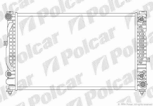 Polcar 132408-9 - Радіатор, охолодження двигуна autozip.com.ua