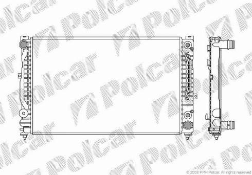 Polcar 1324086X - Радіатор, охолодження двигуна autozip.com.ua