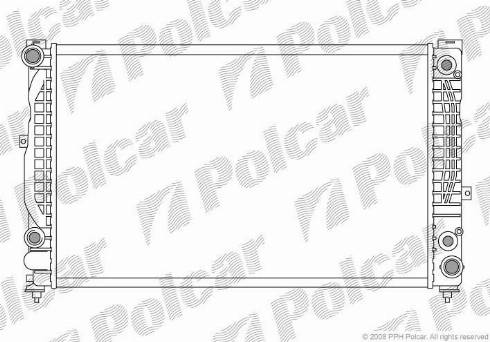 Polcar 132408A6 - Радіатор, охолодження двигуна autozip.com.ua