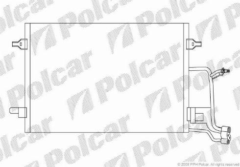 Polcar 1324K83X - Конденсатор, кондиціонер autozip.com.ua