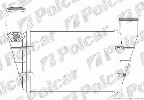 Polcar 1325J87X - Интеркулер autozip.com.ua