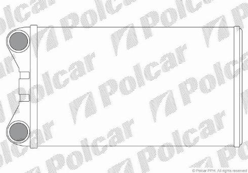 Polcar 1325N8-1 - Теплообмінник, опалення салону autozip.com.ua