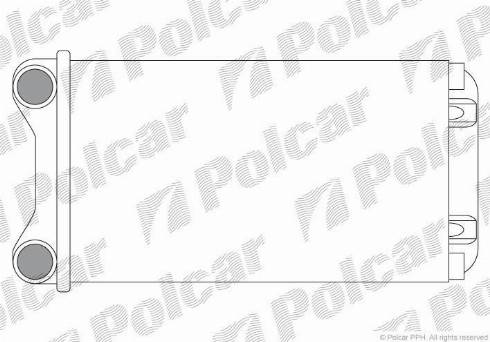 Polcar 1325N8A1 - Теплообмінник, опалення салону autozip.com.ua