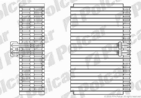 Polcar 1328P8-1 - Випарник, кондиціонер autozip.com.ua