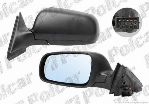 Polcar 1323511E - Дзеркальне скло, зовнішнє дзеркало autozip.com.ua