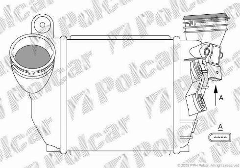 Polcar 1323J85X - Интеркулер autozip.com.ua