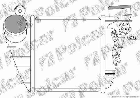 Polcar 1323J8-1 - Интеркулер autozip.com.ua