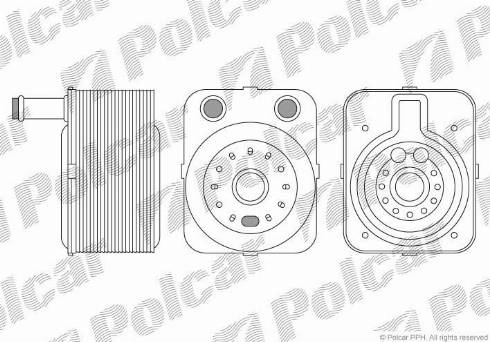 Polcar 1323L83X - Масляний радіатор, рухове масло autozip.com.ua