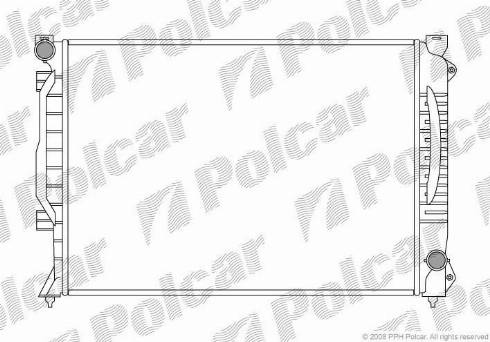 Polcar 132708-1 - Радіатор, охолодження двигуна autozip.com.ua