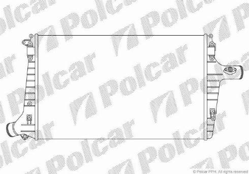 Polcar 1327J8-1 - Интеркулер autozip.com.ua