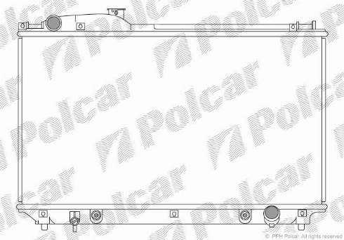 Polcar 804208-1 - Радіатор, охолодження двигуна autozip.com.ua