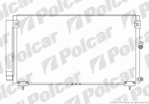 Polcar 8010K8C1 - Конденсатор, кондиціонер autozip.com.ua