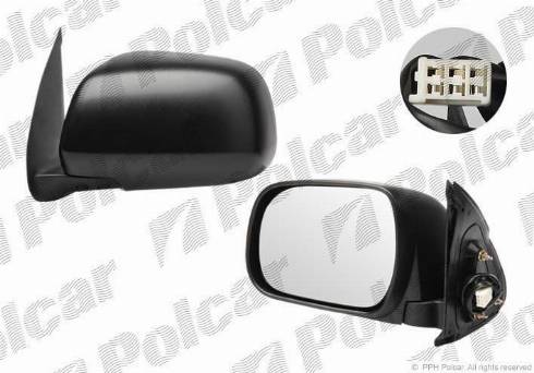 Polcar 8192524M - Зовнішнє дзеркало autozip.com.ua