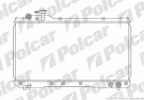 Polcar 814408-1 - Радіатор, охолодження двигуна autozip.com.ua
