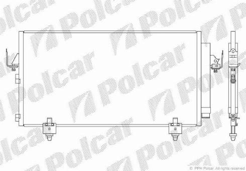 Polcar 8146K81K - Конденсатор, кондиціонер autozip.com.ua