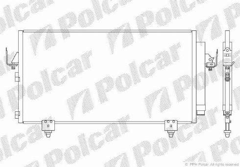 Polcar 8146K82K - Конденсатор, кондиціонер autozip.com.ua