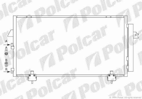Polcar 8146K8C2 - Конденсатор, кондиціонер autozip.com.ua