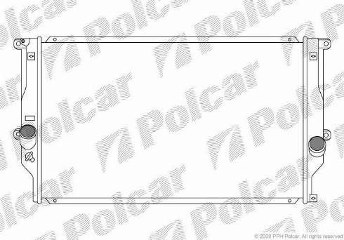 Polcar 8148085K - Радіатор, охолодження двигуна autozip.com.ua