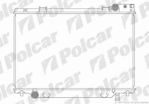 Polcar 815008-1 - Радіатор, охолодження двигуна autozip.com.ua