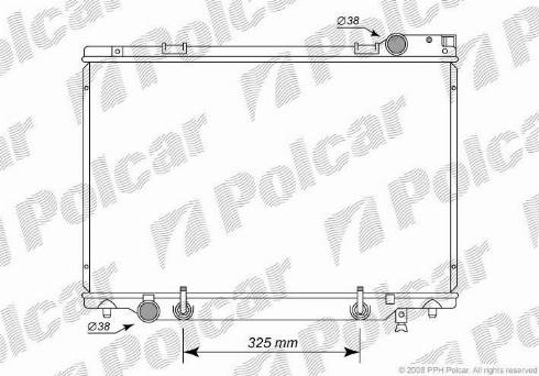 Polcar 815008-2 - Радіатор, охолодження двигуна autozip.com.ua