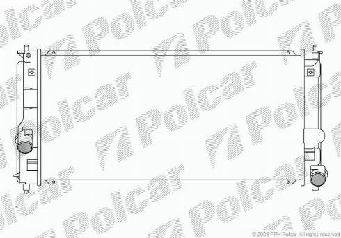 Polcar 8157081K - Радіатор, охолодження двигуна autozip.com.ua