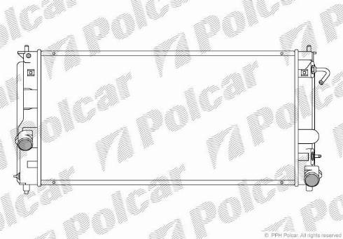 Polcar 815708-2 - Радіатор, охолодження двигуна autozip.com.ua