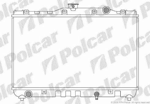 Polcar 8109084K - Радіатор, охолодження двигуна autozip.com.ua