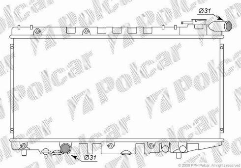 Polcar 8109085K - Радіатор, охолодження двигуна autozip.com.ua