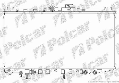 Polcar 8109086K - Радіатор, охолодження двигуна autozip.com.ua