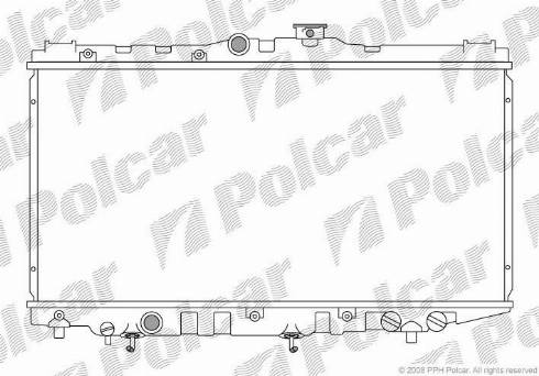 Polcar 810908-6 - Радіатор, охолодження двигуна autozip.com.ua