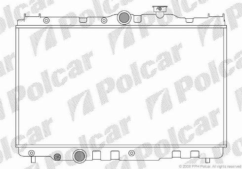 Polcar 8109081K - Радіатор, охолодження двигуна autozip.com.ua