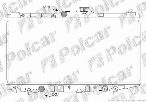 Polcar 810908-2 - Радіатор, охолодження двигуна autozip.com.ua