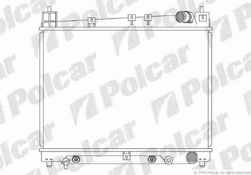 Polcar 810308-4 - Радіатор, охолодження двигуна autozip.com.ua