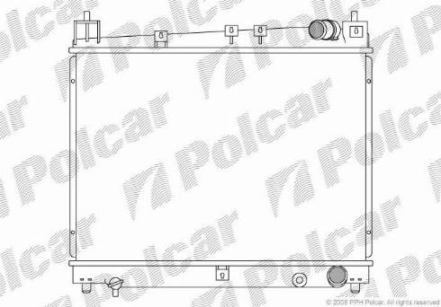 Polcar 810308-3 - Радіатор, охолодження двигуна autozip.com.ua