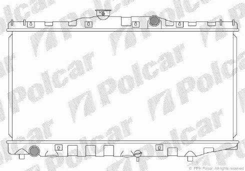 Polcar 810708-1 - Радіатор, охолодження двигуна autozip.com.ua