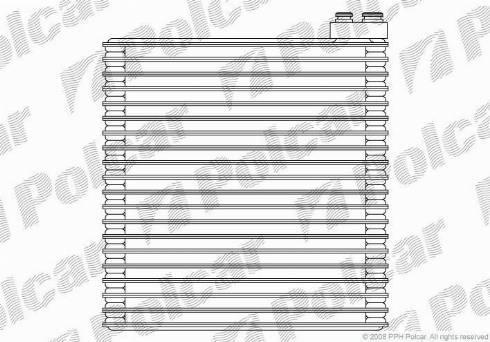 Polcar 8114P8-1 - Випарник, кондиціонер autozip.com.ua
