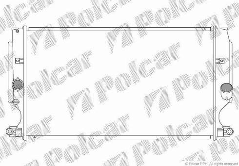Polcar 811608-4 - Радіатор, охолодження двигуна autozip.com.ua
