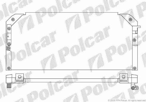 Polcar 8112K8B1 - Конденсатор, кондиціонер autozip.com.ua