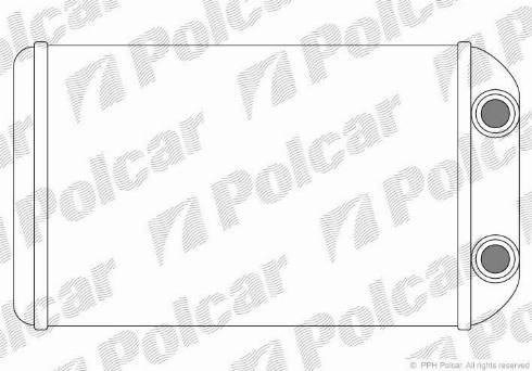 Polcar 8112N8-1 - Теплообмінник, опалення салону autozip.com.ua