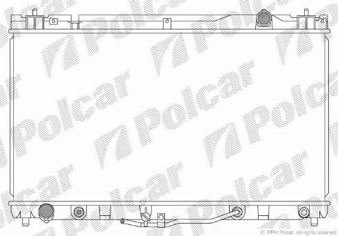 Polcar 813708A3 - Радіатор, охолодження двигуна autozip.com.ua