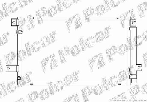 Polcar 8125K8C4S - Конденсатор, кондиціонер autozip.com.ua