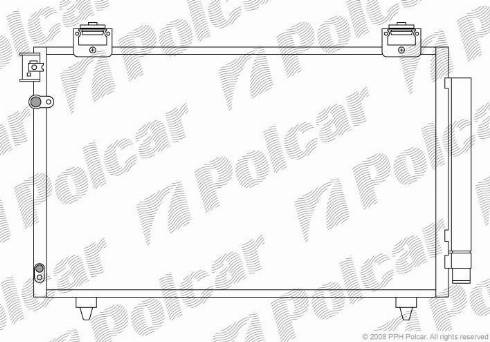 Polcar 8125K8C2 - Конденсатор, кондиціонер autozip.com.ua